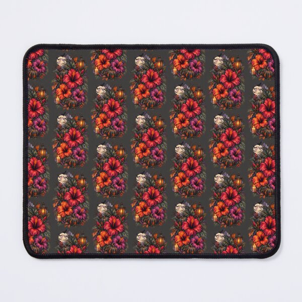 Item preview, Dark Pumpkin Hibiscus | Gothic Halloween Botanical Art | Tropical Floral Illustration designed and sold by Nolmo.