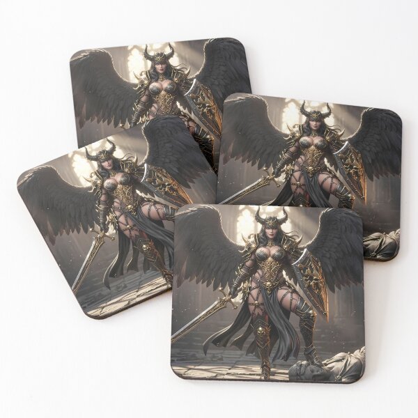 Item preview, Horned Fallen Angel Dark Fantasy designed and sold by GalleryBrisArt.