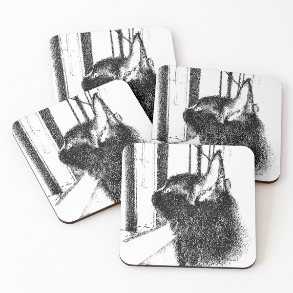 Item preview, Cute Black Cat by the Window designed and sold by artxsian.
