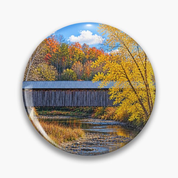 Item preview, Cabin Creek Covered Bridge sticker designed and sold by gotucoveredart.