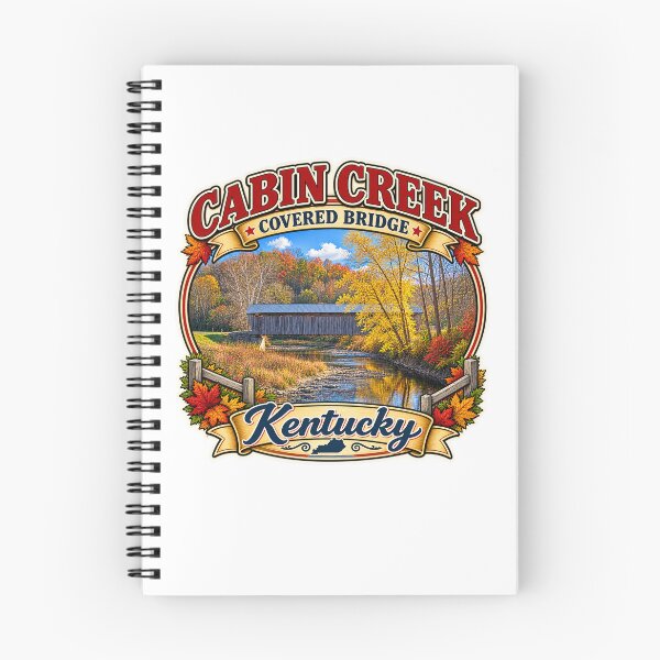 Item preview, Cabin Creek Covered Bridge sticker designed and sold by gotucoveredart.