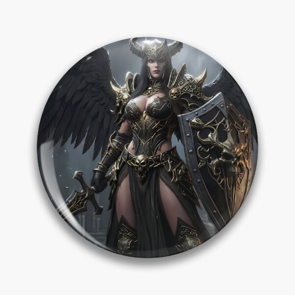 Item preview, Horned Fallen Angel Dark Fantasy designed and sold by GalleryBrisArt.