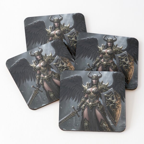 Item preview, Horned Fallen Angel Dark Fantasy designed and sold by GalleryBrisArt.