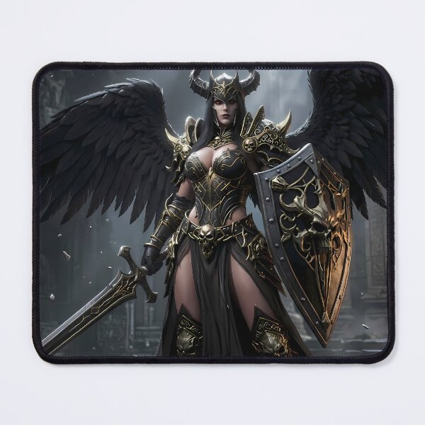 Item preview, Horned Fallen Angel Dark Fantasy designed and sold by GalleryBrisArt.
