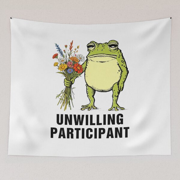 Item preview, Unwilling Participant Funny Frog designed and sold by suhairee-studio.