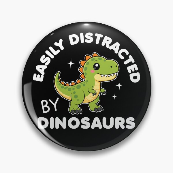 Item preview, Easily Distracted By Dinosaurs Cute Kawaii Dinosaur designed and sold by MO DESIGNS.