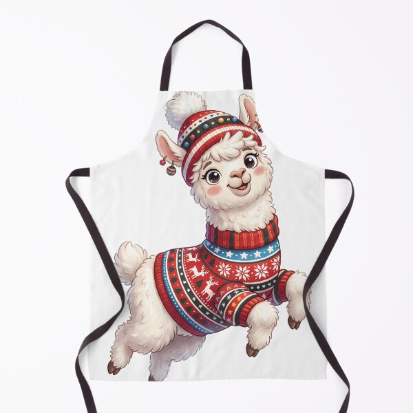 Item preview, Llama Christmas Sweater Cute Jumping Animal Winter Outfit designed and sold by Solo59Art.