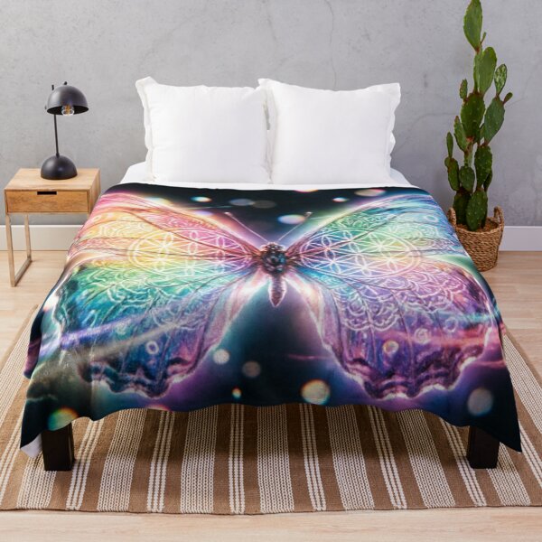 Item preview, Neon Rainbow Geometric Butterfly designed and sold by IntelliMindDesigns.
