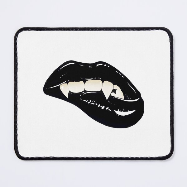 Item preview, Black Fangs Bite Lips ⭐⭐⭐⭐⭐ designed and sold by ScribbledGuy.