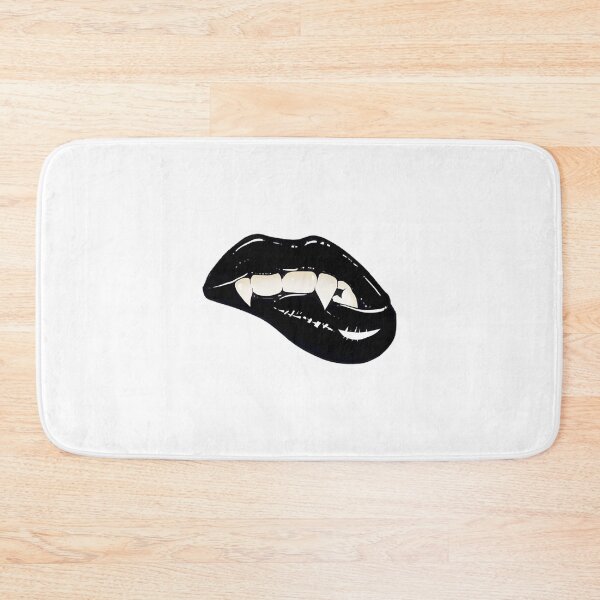 Item preview, Black Fangs Bite Lips ⭐⭐⭐⭐⭐ designed and sold by ScribbledGuy.