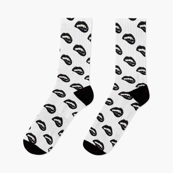 Item preview, Black Fangs Bite Lips ⭐⭐⭐⭐⭐ designed and sold by ScribbledGuy.