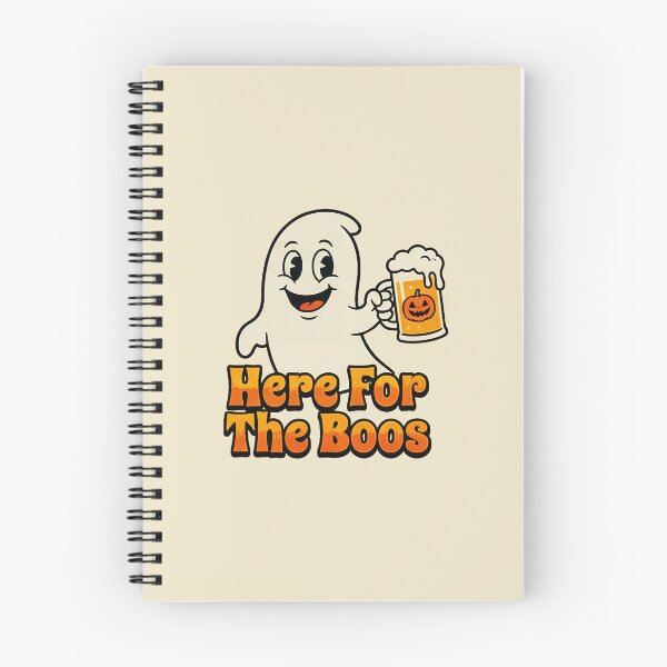 Item preview, Here For The Boos Retro Ghost Beer Mug Pumpkin Halloween Graphic designed and sold by BKSARYLIFE.