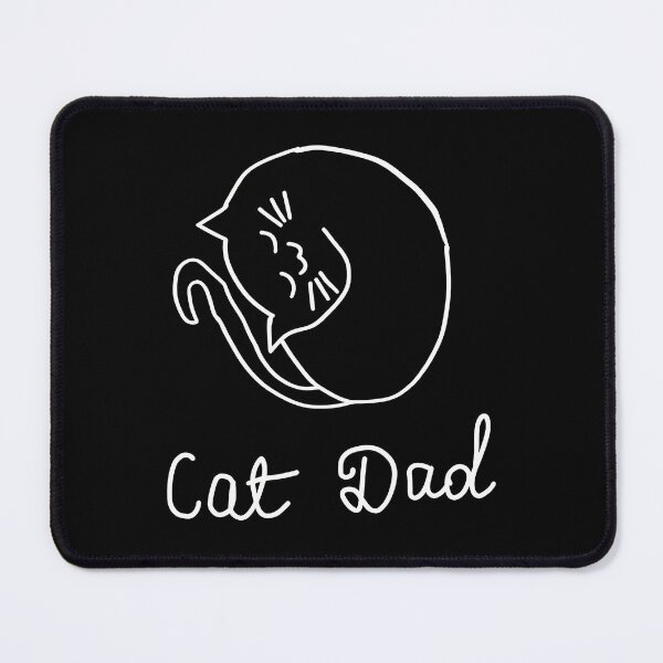 Item preview, Cat Dad Sleeping Feline Companion Outline Art designed and sold by Dmo3HarkoArt.
