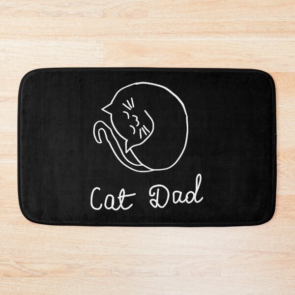 Item preview, Cat Dad Sleeping Feline Companion Outline Art designed and sold by Dmo3HarkoArt.