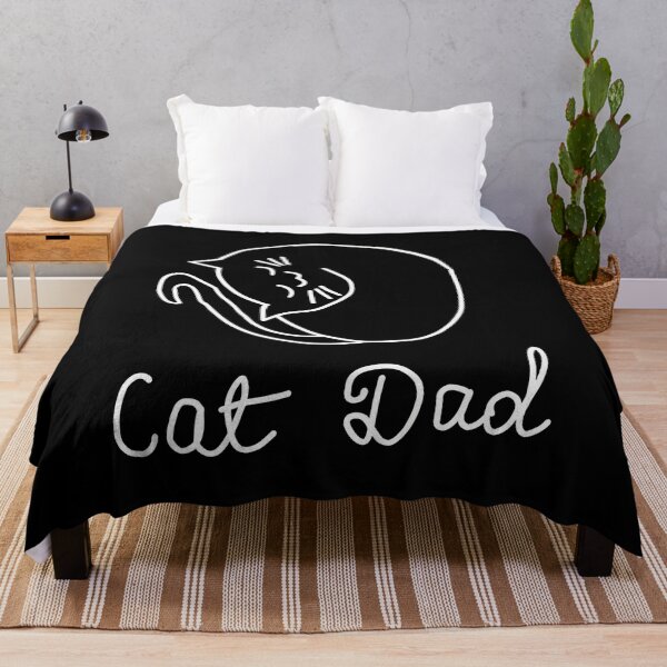 Item preview, Cat Dad Sleeping Feline Companion Outline Art designed and sold by Dmo3HarkoArt.