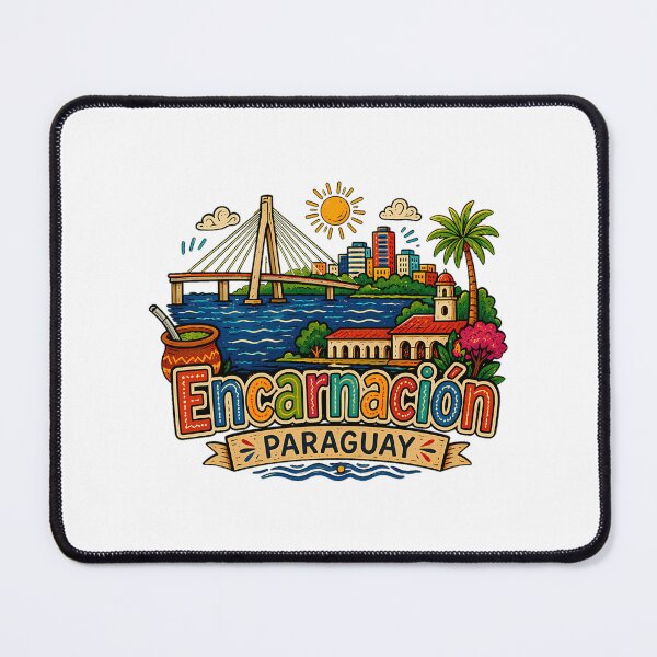 Item preview, Hand Drawn Encarnacion Paraguay Travel Souvenir Landmark Gift designed and sold by axonedfordaxo.