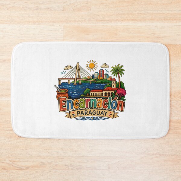 Item preview, Hand Drawn Encarnacion Paraguay Travel Souvenir Landmark Gift designed and sold by axonedfordaxo.