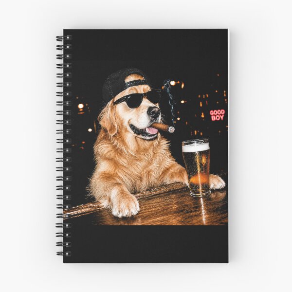 Item preview, Golden Retriever Drinking Beer designed and sold by hargisnamocho.