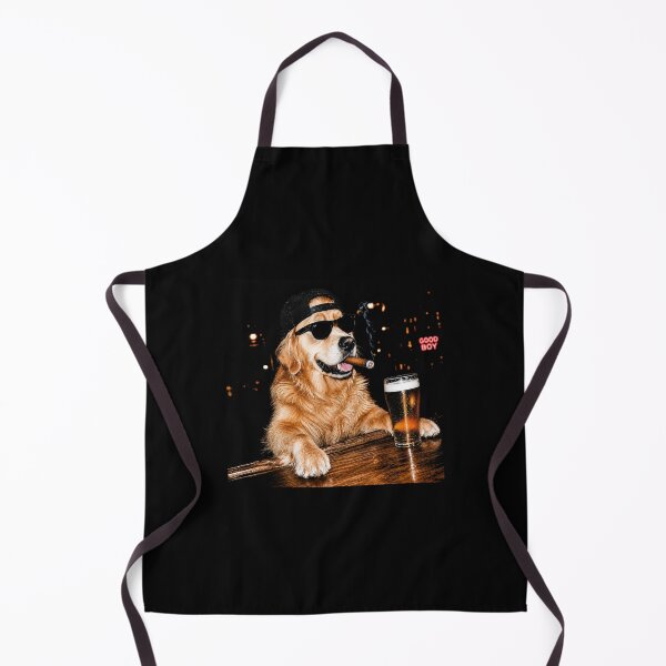Item preview, Golden Retriever Drinking Beer designed and sold by hargisnamocho.