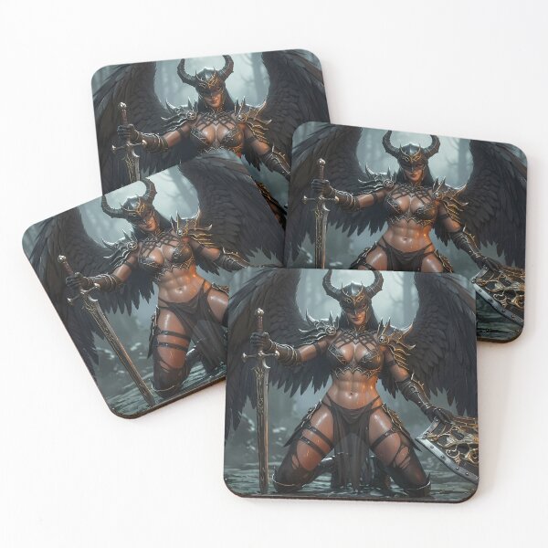 Item preview, Horned Fallen Angel Dark Fantasy designed and sold by GalleryBrisArt.