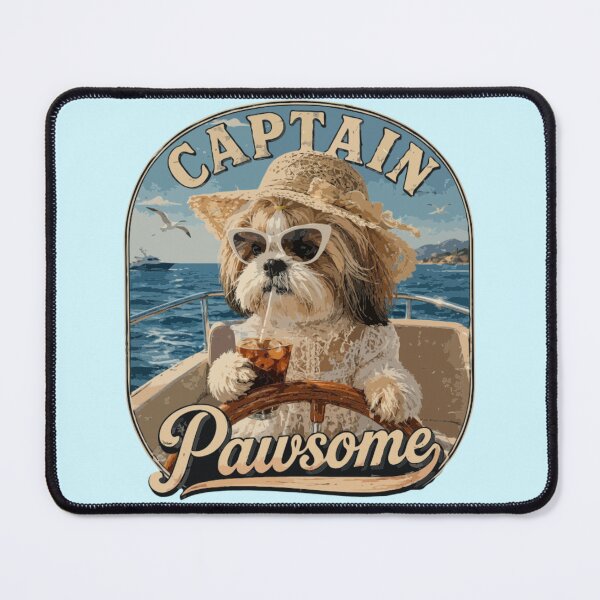 Item preview, Captain Pawsome – Shih Tzu Yacht Life designed and sold by PawsAndPallette .