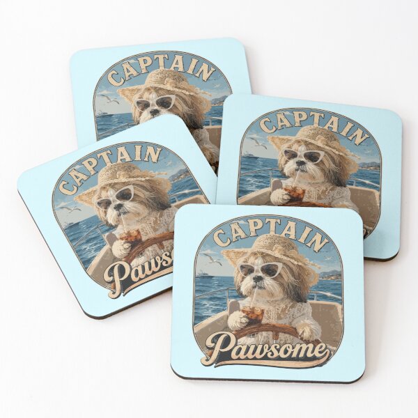 Item preview, Captain Pawsome – Shih Tzu Yacht Life designed and sold by PawsAndPallette .