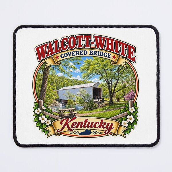 Item preview, Walcott-White Covered Bridge sticker designed and sold by gotucoveredart.