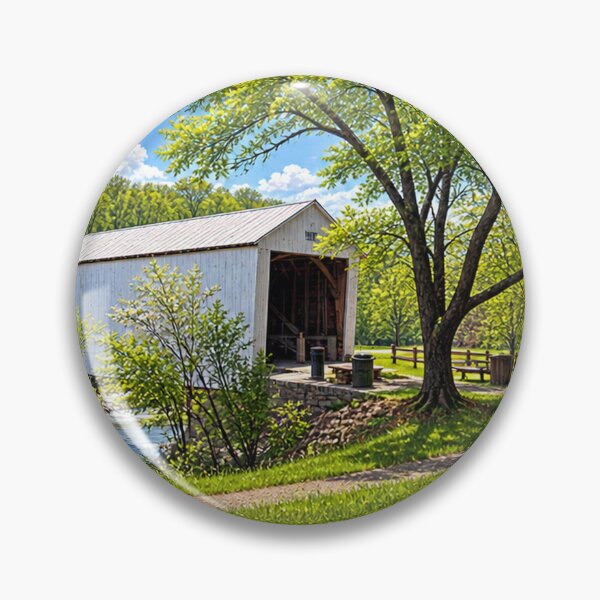 Item preview, Walcott-White Covered Bridge sticker designed and sold by gotucoveredart.