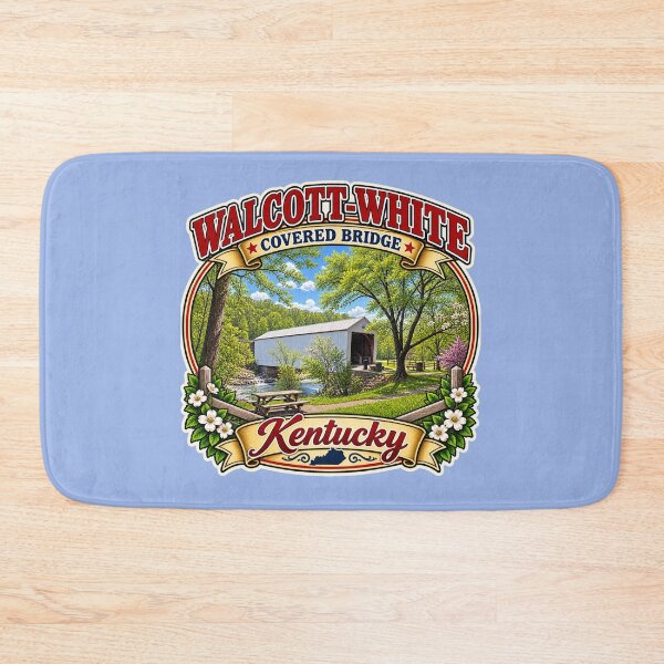 Item preview, Walcott-White Covered Bridge sticker designed and sold by gotucoveredart.