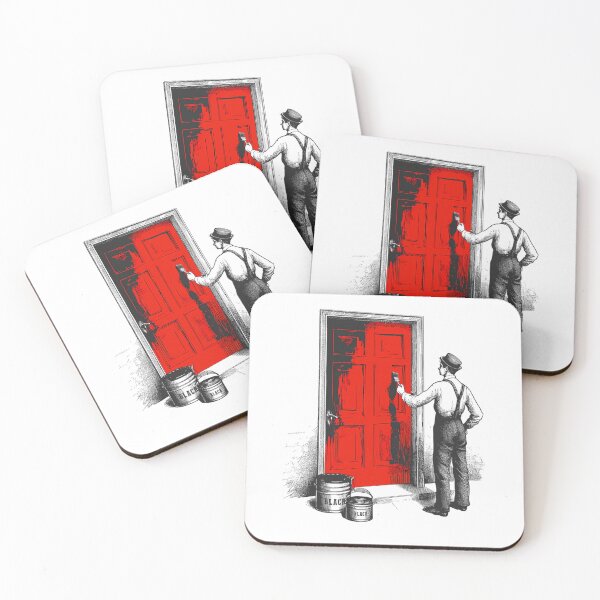 Item preview, Tradesman Holding Brush Coating Panel Entryway designed and sold by ZloppyDesign.