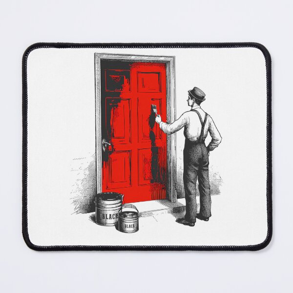 Item preview, Tradesman Holding Brush Coating Panel Entryway designed and sold by ZloppyDesign.
