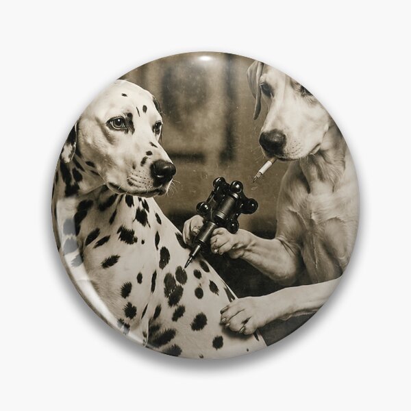 Item preview, Retro Dalmatian Dog Tattoo Artist Funny Meme designed and sold by hargisnamocho.