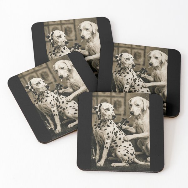 Item preview, Retro Dalmatian Dog Tattoo Artist Funny Meme designed and sold by hargisnamocho.