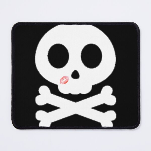 Item preview, Skull & Crossbones Kiss Cute Design ⭐⭐⭐⭐⭐ designed and sold by ScribbledGuy.