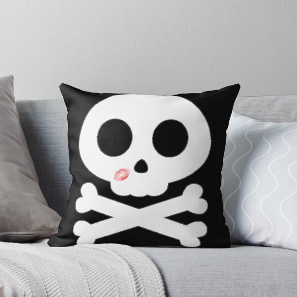 Item preview, Skull & Crossbones Kiss Cute Design ⭐⭐⭐⭐⭐ designed and sold by ScribbledGuy.