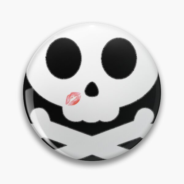 Item preview, Skull & Crossbones Kiss Cute Design ⭐⭐⭐⭐⭐ designed and sold by ScribbledGuy.