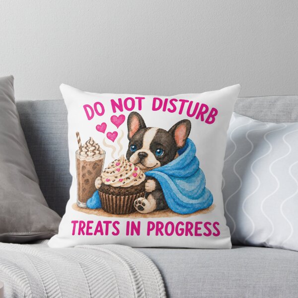 Item preview, Cute French Bulldog Do Not Disturb Treats Sweatshirt | Cozy Dog Lover Gift designed and sold by ArtisticDesignsbyLinda.