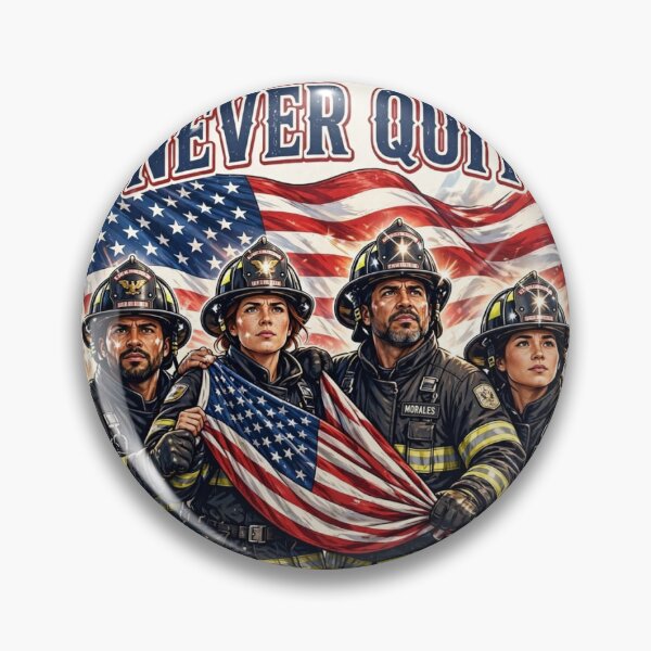 Item preview, First Responders Never Quit Flag designed and sold by WeirdWheeledArt.
