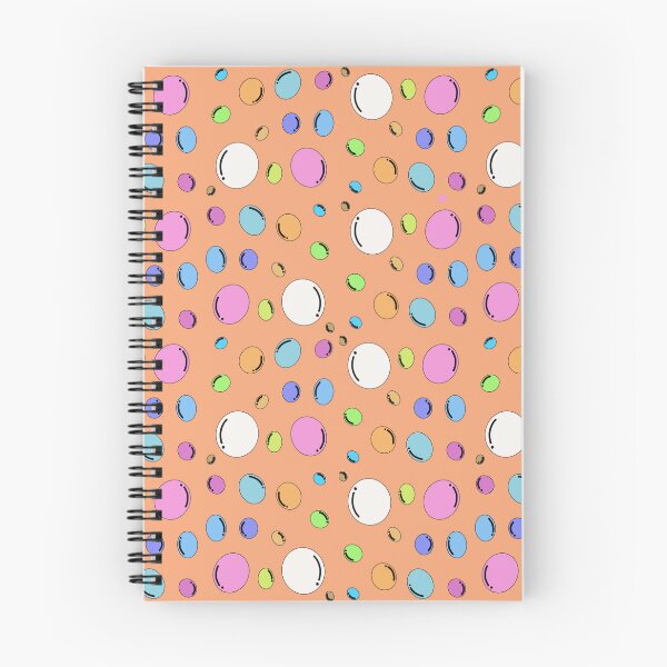 Item preview, Playful Colorful Bubbles on Orange - Seamless Pattern designed and sold by Sasitee.