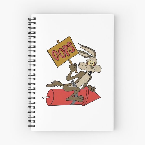 Item preview, Looney Tunes Wile E Coyote Riding Acme Rocket Oops Sign designed and sold by sauruscreated.