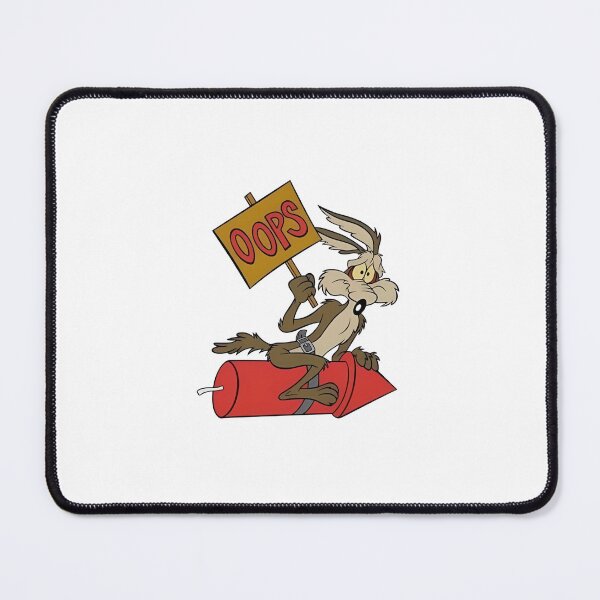 Item preview, Looney Tunes Wile E Coyote Riding Acme Rocket Oops Sign designed and sold by sauruscreated.