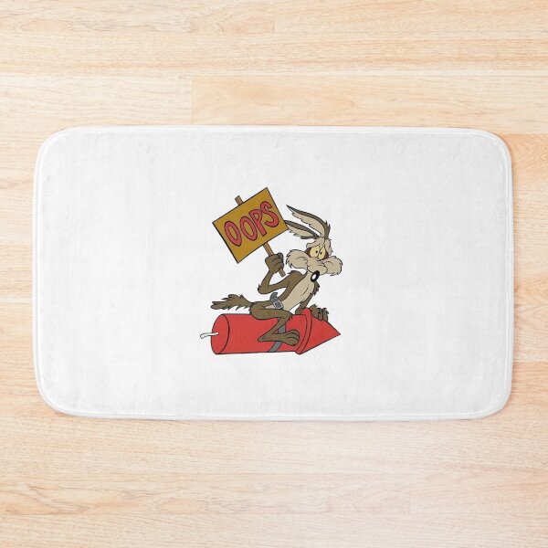 Item preview, Looney Tunes Wile E Coyote Riding Acme Rocket Oops Sign designed and sold by sauruscreated.