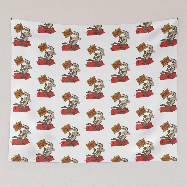 Item preview, Looney Tunes Wile E Coyote Riding Acme Rocket Oops Sign designed and sold by sauruscreated.