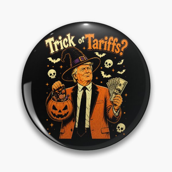 Item preview, trick or tariffs halloween trump designed and sold by watanabeee.