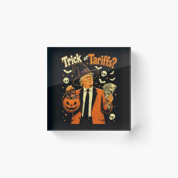 Item preview, trick or tariffs halloween trump designed and sold by watanabeee.