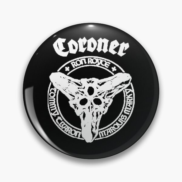 Item preview, Coroner Thrash Metal Circular Symbol designed and sold by ODELUNITY.