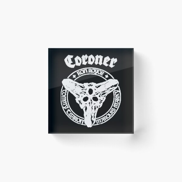 Item preview, Coroner Thrash Metal Circular Symbol designed and sold by ODELUNITY.