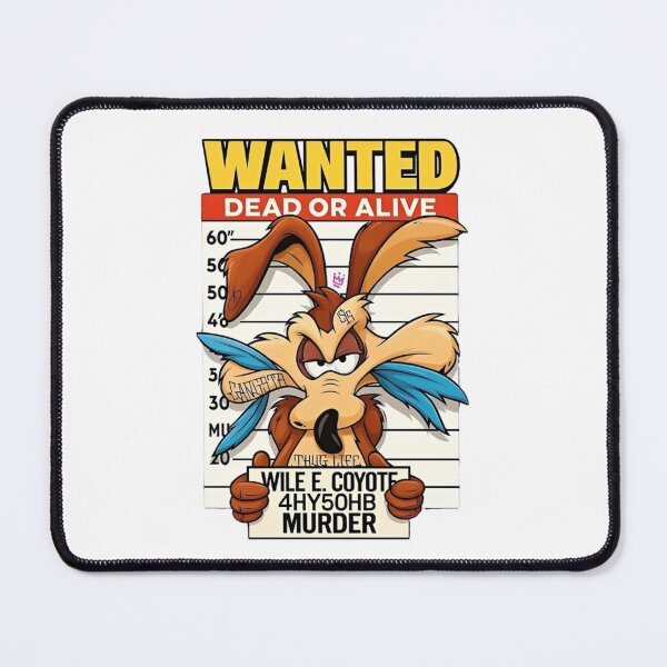 Item preview, Looney Tunes Wile E Coyote Wanted Dead Or Alive Mugshot designed and sold by sauruscreated.
