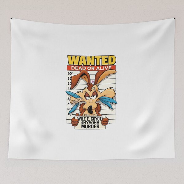 Item preview, Looney Tunes Wile E Coyote Wanted Dead Or Alive Mugshot designed and sold by sauruscreated.