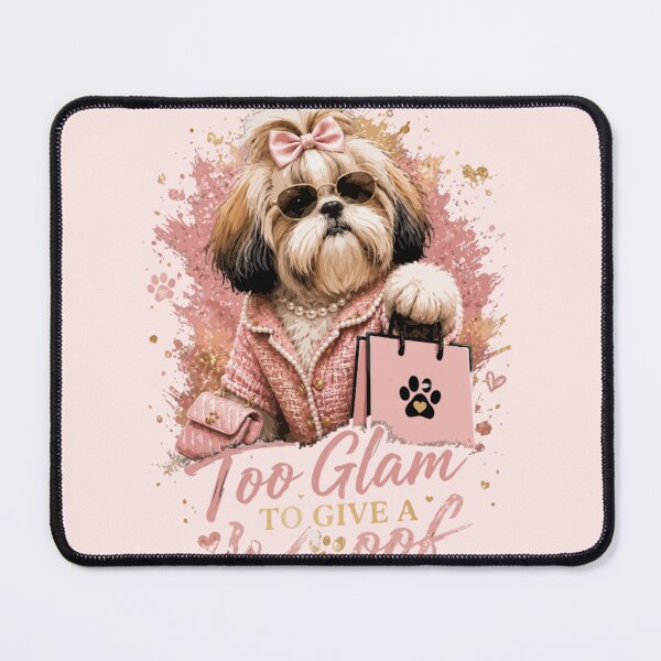 Item preview, Shih Tzu Too Glam to Give a Woof – Fashionista Dog designed and sold by PawsAndPallette .